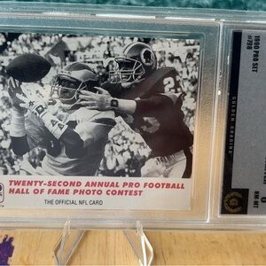 Vintage NFL Photo Contest Card